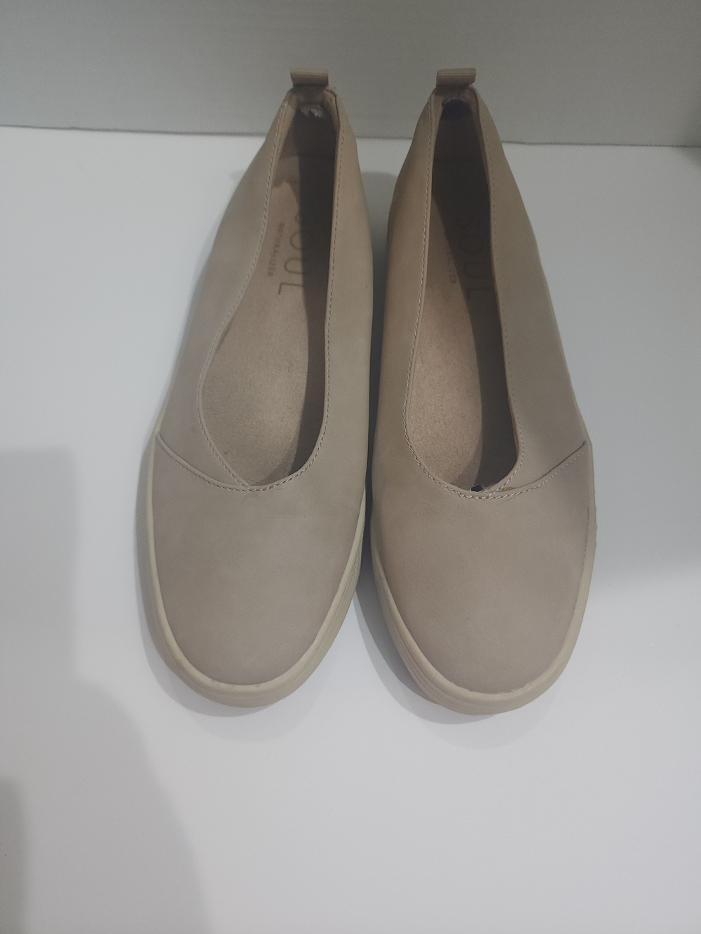 SOUL Naturalizer Taupe Slip-On Ballet Flats